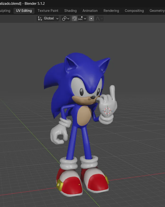 Modelo 3D en Blender