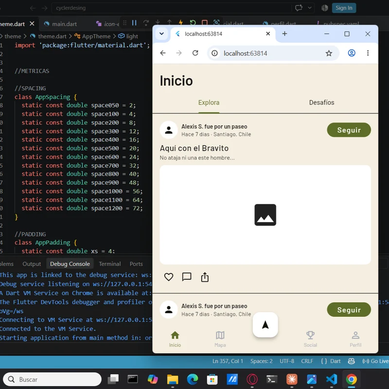 Prototipo de una app móvil desarrollada en Flutter